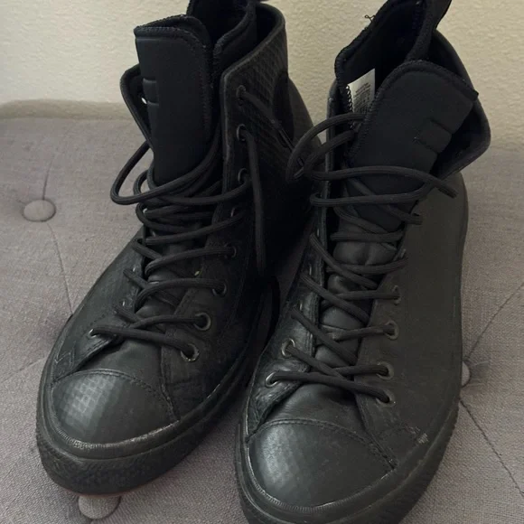 Black/ Black; Converse, High-Top Men's Sneakers; Chuck Taylor 11.5 - Picture 2 of 10